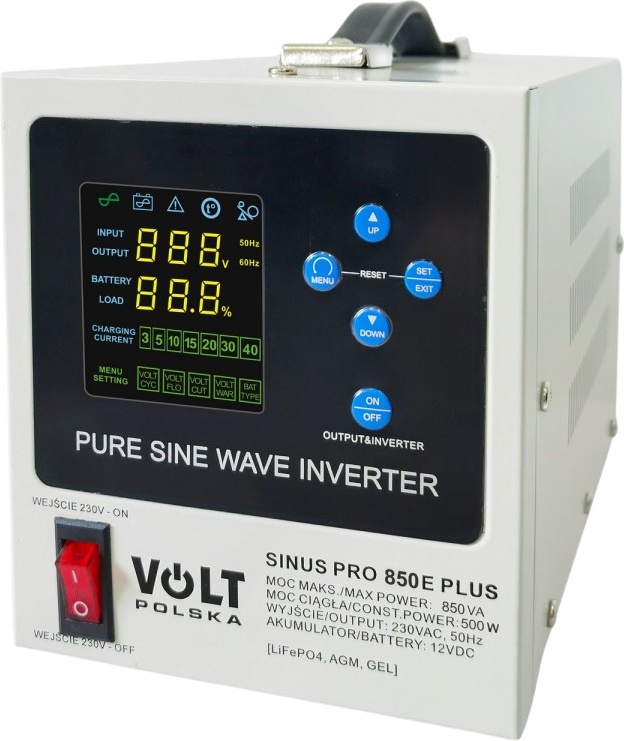 Ups Volt Polska Sinuspro 850 E Plus 12/230v 500w/850va (3spm08012m)