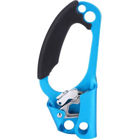 Rechtshändiger Kletterkarabiner Aus 7075er Aluminiumlegierung In Luftfahrtqualität, Outdoor-kletterausrüstung Für Seile, Blau