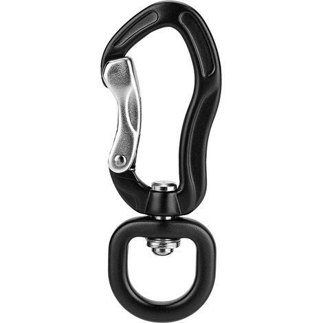 Mehrzweck-karabiner Aus Aluminiumlegierung Mit D-ring-sicherheitsverschluss Für Klettern Und Outdoor-aktivitäten, Schwarz