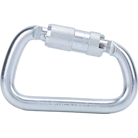 Langlebiger, Robuster, Ergonomischer, Sicherer Und Praktischer Schraubkarabiner Aus Legiertem Stahl Für Klettern Und Bergsteigen.