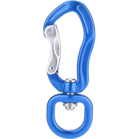 Multifunktionaler Karabiner Aus Aluminiumlegierung Für Outdoor-klettern, Blauer Sicherheitsverschluss, D-ring-karabiner