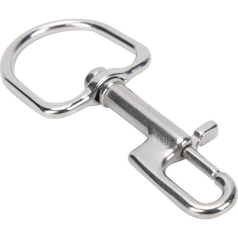 Taucherkarabiner Aus Edelstahl Mit Einem Ösenverschluss, Einfacher Federverschluss, 110 Mm / 4,3 Zoll