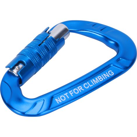 12 Kn Selbstsichernder Kletterkarabiner, Drehverschlussclips Aus Aluminiumlegierung, Robuste Verriegelungskarabiner