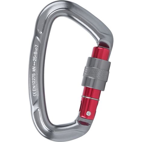 Äußeres Schloss Aus Aluminiumlegierung, Hängemattenrucksack-kabelschlaufe, Kletterkarabiner, Grau