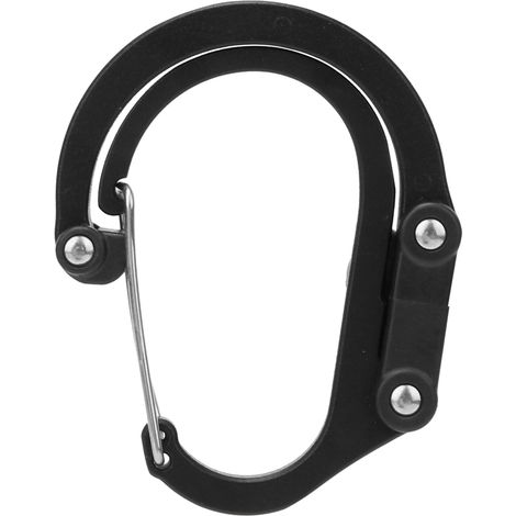 Aluminium-d-ring-karabiner Für Den Outdoor-einsatz, Schnellverschlusshaken, Sicherheitsausrüstung Zum Klettern Und Campen, Schwarz