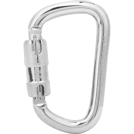 D-förmiger Karabiner Aus 40cr-stahl (45 Kn) Für Outdoor-klettern, Sicherheitsclip, Bergsteigerzubehör