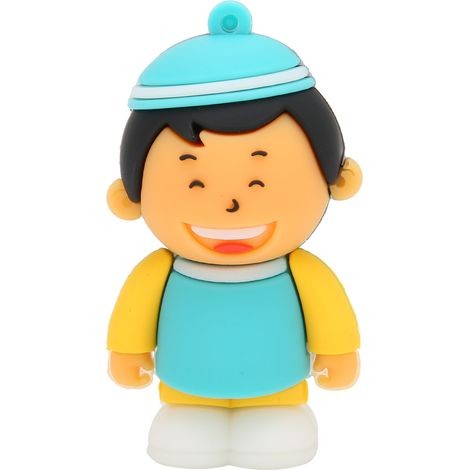 16 Gb/32 Gb/64 Gb/128 Gb Usb-stick Mit Niedlichem Cartoon-jungenmotiv – Tragbarer Speicherstick Für Mehr Spaß