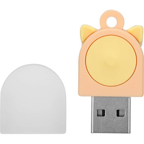 Originaler 16-gb-usb-2.0-stick Im Katzenohr-design, Mini-wechseldatenträger In Gelb-orange, Innovatives Geschenk Für Pc Und Laptop