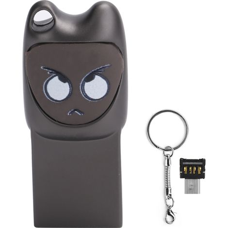 16 Gb Mini-usb-stick, Grau, Niedliches Cartoon-muster, Für Handy Und Computer