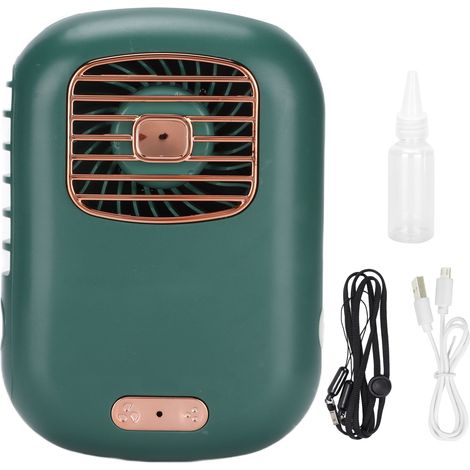 Q58 Mini-ventilator, Tragbar, Usb-aufladbar Mit Kühlnebel, Outdoor-grün