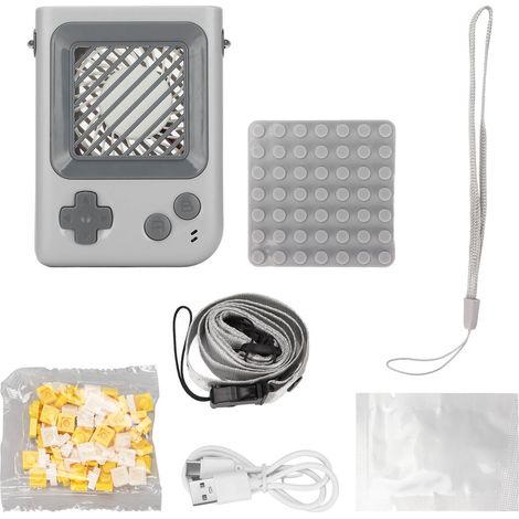 Wiederaufladbarer Nackenventilator Mit 3 Leistungsstufen, Usb-aufladbar, Batteriebetrieben, Mit Trageband, Ideal Für Reisen, Camping Und Wandern, Grau