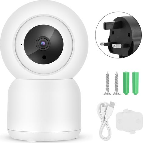 1080p Smart Wifi Cctv Heimüberwachungskamera, Tuya-kompatibel, 110-240v (uk)