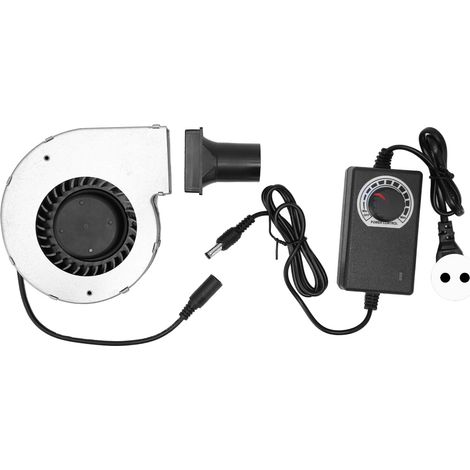 12v 2a Gleichstrom-hochgeschwindigkeitslüfter Mit Bürstenlosem Metallgehäuse, Hitzebeständig, Mit Drehzahlregler Und 100-240v Eu-stecker