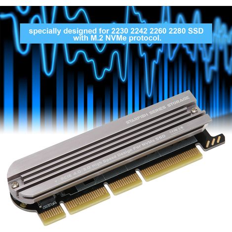 M.2 Nvme Zu Pcie 4.0 Adapter Aus Aluminiumlegierung, Steckkarte Für Desktop-x16-steckplatz, M.2 Zu Pcie Ssd
