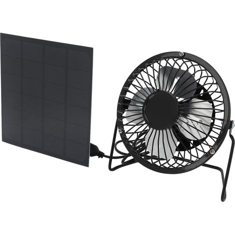 3w 6v Polykristalliner Silizium-usb-solarventilator, Leise Und Extrem Sicher Für Zuhause, Reisen Und Angeln