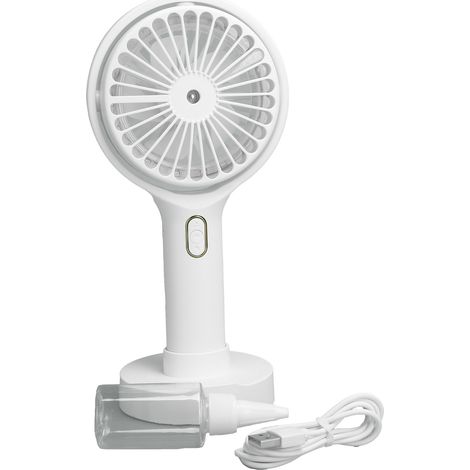 Tragbarer Mini-ventilator Mit Usb-anschluss, Nachtlicht, Sprühfunktion Und Luftbefeuchter – Inklusive Kabel Für Zuhause, Büro, Unterwegs Und Auf Reisen.