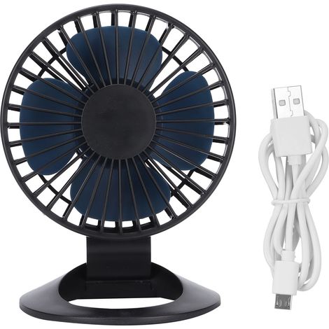 Tragbarer Usb-lüfter F2 Für Den Schreibtisch, Mini-lüfter Mit 3 Geschwindigkeitsstufen, Leise Und Einstellbar