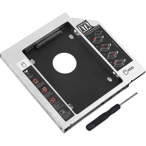 12,7 Mm Aluminiumgehäuse Für Sata-hdd-ssd-festplatten, Adapter Für Optisches Dvd-laufwerk Für Laptops