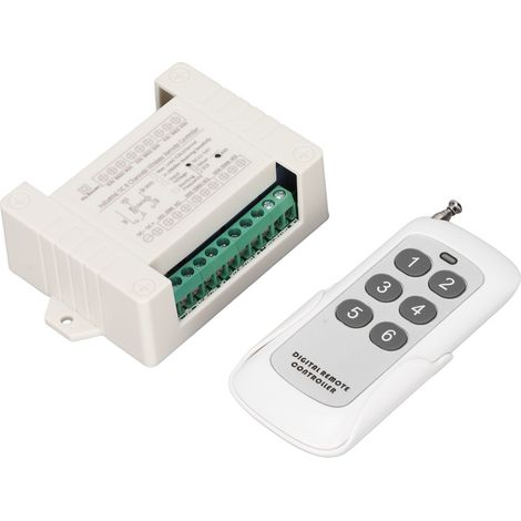12v/24v Funkfernbedienung Mit 6 Relais Für Motoren, Vorwärts-/rückwärts-ein-/ausschalter Für Autos Und Elektrische Vorhänge