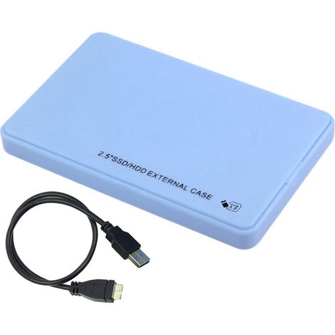Externes 2,5-zoll-usb-3.0-5-gbit/s-festplattengehäuse, Mobiles Sata-hdd/ssd-gehäuse, Kompatibel Mit Laptops Und Desktop-pcs