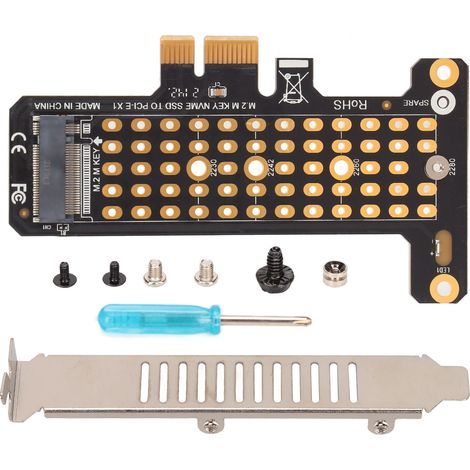 Nvme M.2 Zu Pcie X1 Adapter, Riser-karte In Voller Höhe, Für Desktop-computer, Kompatibel Mit Windows, Os X Und Linux