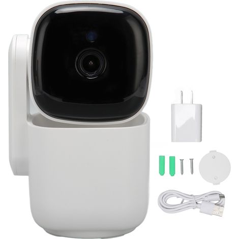 1080p-wlan-überwachungskamera, Nachtsicht, Automatische Verfolgung, Zwei-wege-audio, 2,4/5 Ghz, Kabellos, 100–240 V, Us-stecker