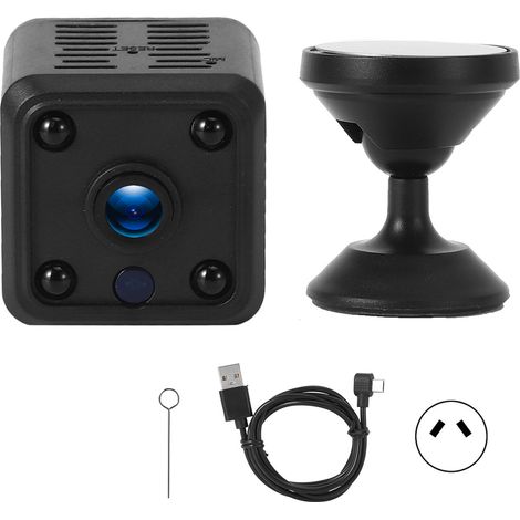 Mini-wlan-kamera (1080p) Mit Nachtsicht, Infrarot-bewegungsmelder, Fernüberwachung Per Smartphone, Kabelloser Webcam Und Eu-stecker