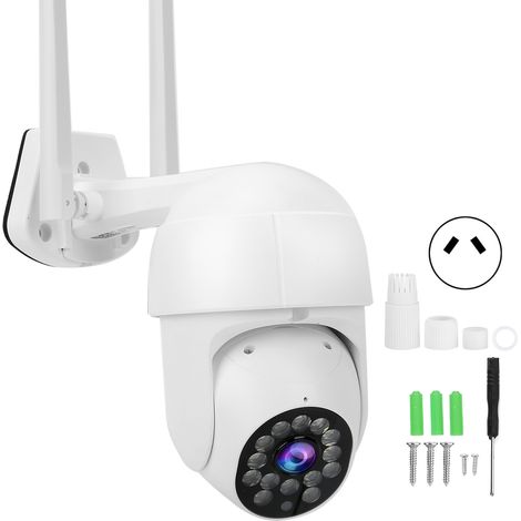 1080p Wlan-ptz-kamera, 14 Infrarot-leds, Nachtsicht, Ip66 Wasserdicht, Bewegungserkennung, 100–240 V Außen-überwachungskamera