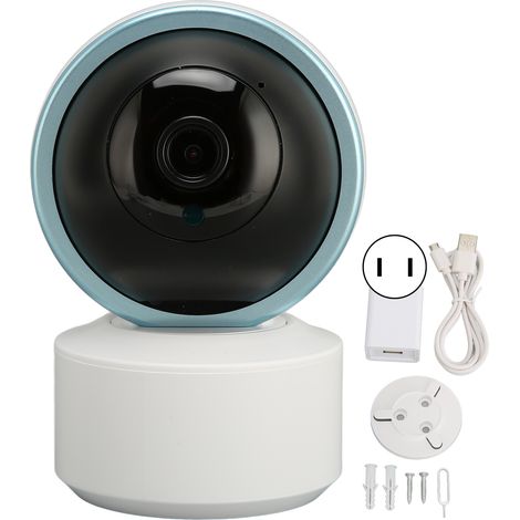 Intelligente 1080p-hd-innenkamera Mit 2,4-ghz-wlan, Bewegungsalarm, Gegensprechfunktion, Verschiedenen Speicheroptionen Und Einem Us-stecker (100–240 V).