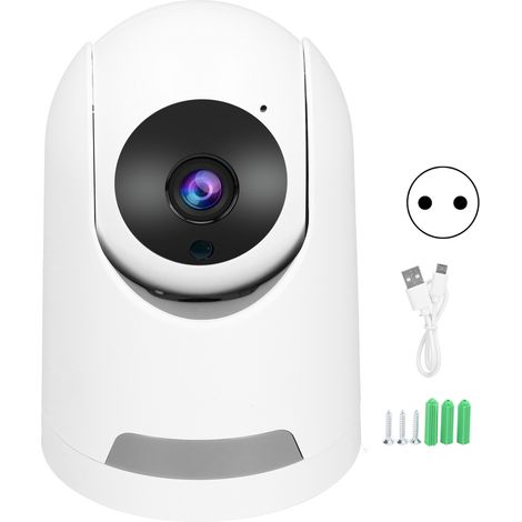 1080p Hd Wlan-kamera, Fernbedienung, Nachtsicht, Tuya-kompatibel, Für Den Heimgebrauch, Eu-stecker 100–240 V