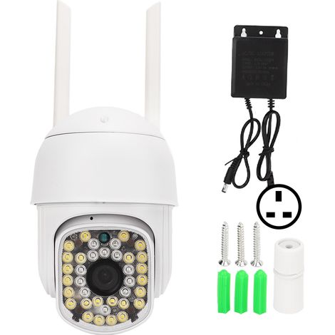 2,4g 5g Drahtlose Ip-wlan-kamera, Heimüberwachung, Zwei-wege-audio, Ir-nachtsicht, Bewegungserkennung, Alarm, Schwenk- Und Neigefunktion, Uk-stecker.