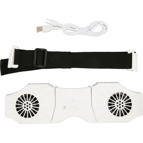 Wiederaufladbarer Ventilator, 8000 Mah, 5 V 2 A, Usb-c, 3 Geschwindigkeitsstufen, Tragbarer Gürtelclip Für Klettern, Wandern Und Outdoor-aktivitäten