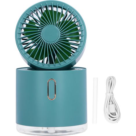 Faltbarer Usb-tischventilator Mit Sprühnebelfunktion, Mini-tischventilator Mit Kühlem Nebel Und Großem 300-ml-wassertank
