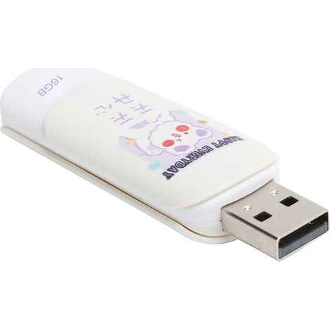 16 Gb „happy Everyday“ Usb 2.0-stick Mit Ausziehbarer Hülle – Wechseldatenträger Für Datenübertragung, Speicherstift, Usb 2.0-schnittstelle, Schiebedeckel