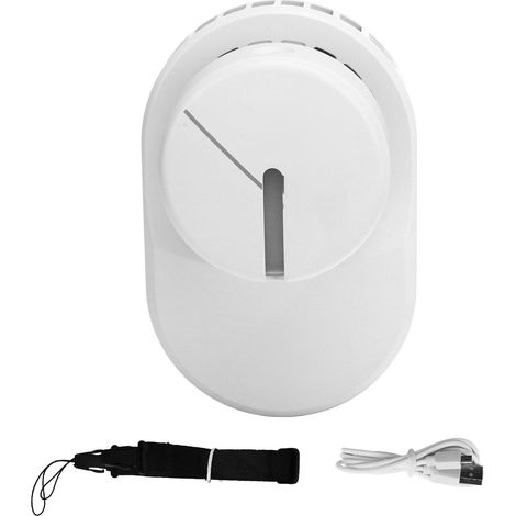 Mini-usb-wiederaufladbarer Clip-ventilator, Tragbarer Abs-nebelventilator, Kann Um Den Hals Gehängt Werden, Sprühkühlung.