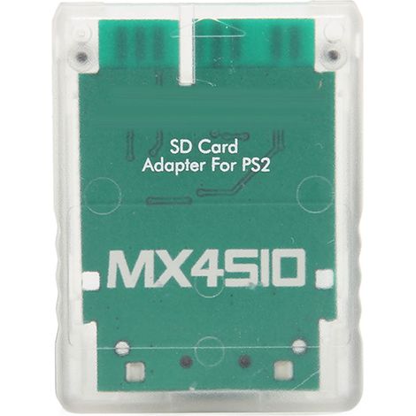 Handgefertigter Mx4sio Sio2sd Speicherkartenadapter, Zuverlässiger Ersatzleser, Transparent Weiß Für Ps2