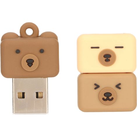 64 Gb Usb-stick Mit Bärenmotiv, Plug-and-play-fähig, Hot-switch-fähig, Usb 2.0, Stoßfest Für Pc