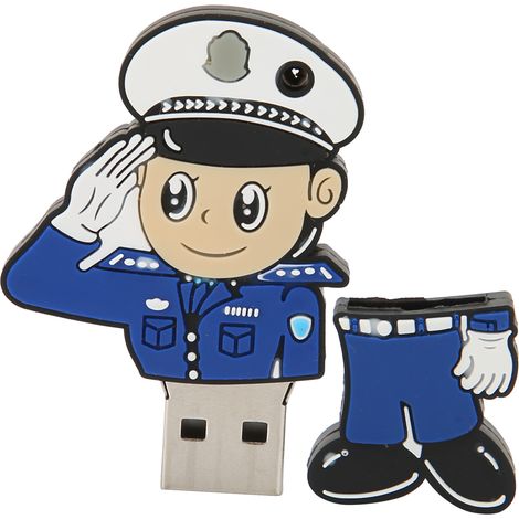 32 Gb Kreativer, Flexibler, Tragbarer Usb-stick Aus Kunststoff Im Polizei-design Für Windows 98/me/2000/xp Usb 2.0