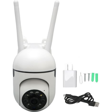 Smarte Wlan-kamera (1080p Full Hd), Nachtsicht, Bewegungserkennung, Zwei-wege-audio, 2,4/5 Ghz, 100–240 V (us-stecker), Heimüberwachung