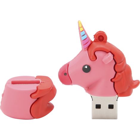 32 Gb Usb-2.0-stick Im Pinken Cartoon-design – Datenspeicher – Praktisches Geschenk Für Familie Und Freunde