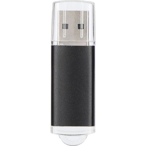 1-gb-usb-stick Mit Schwarzer, Transparenter Kappe, Tragbarer Speicher Für Pc Und Tablet