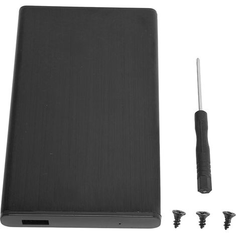 Externes Gehäuse Für 2,5-zoll-sata-usb-3.0-festplatten, Schwarze Aluminiumlegierung, Tragbares Computergehäuse