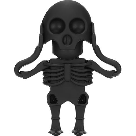 Humorvoller, Miniaturisierter Usb-stick In Totenkopfform, Witziger Schwarzer 2-gb-speicherstick, Originelles Geschenk Für Computer.