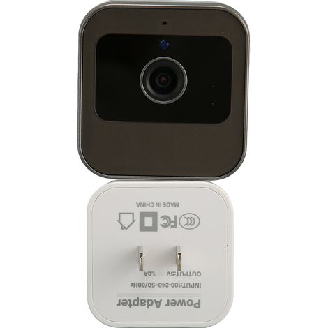 Weiße Hd 1080p Wlan-überwachungskamera, Drehbar, Fernüberwachung, Mini-heimsicherheitskamera, 100–240 V Us-stecker, Sofort Einsatzbereit