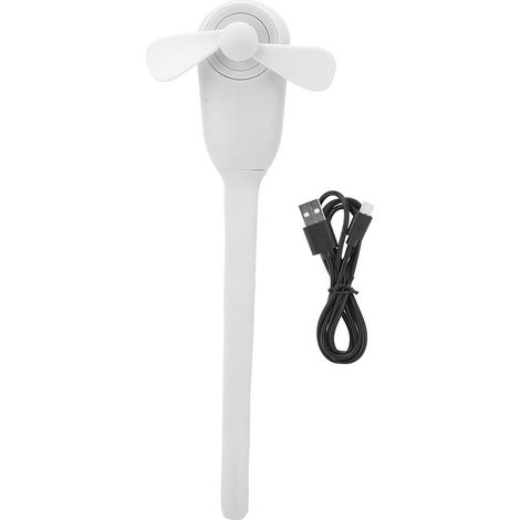 Weißer, Multifunktionaler, Wiederaufladbarer Usb-ventilator, Kleiner, Erfrischender Elektrischer Handventilator