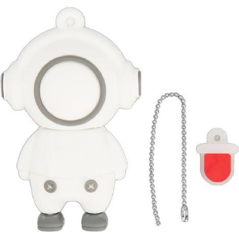 Hochgeschwindigkeits-usb-stick Mit 64 Gb Speicherkapazität Im Weißen Cartoon-design Für Datenspeicherung Und Dateiaustausch Tragbar Und Schnell