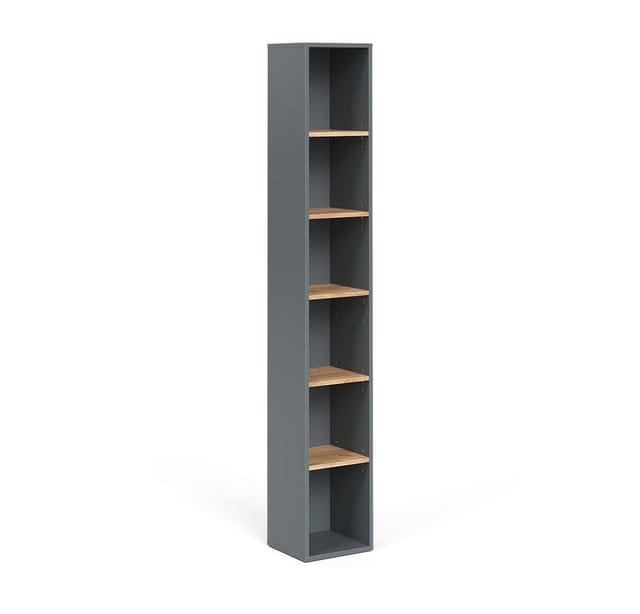 Vicco - Hochschrank Viktor, Anthrazit/Goldkraft Eiche, 30 x 188.6 cm