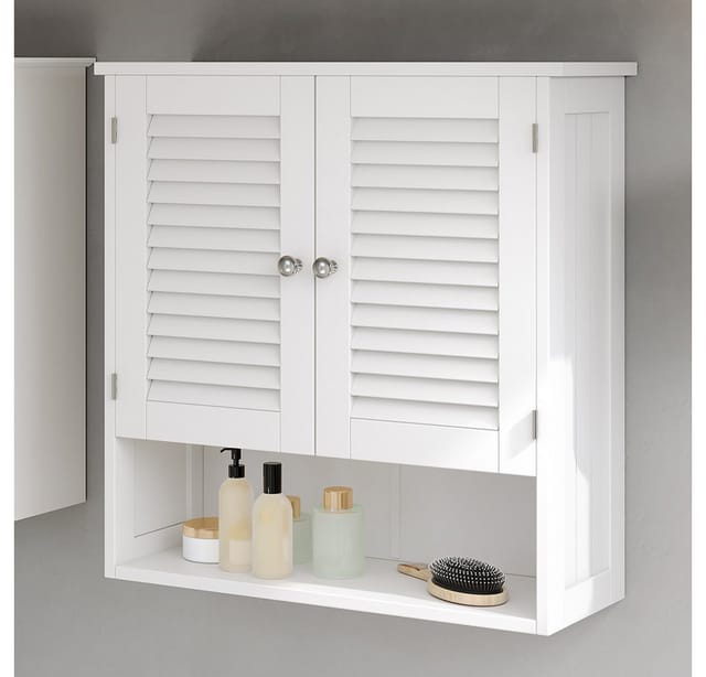 Vicco - Hängeschrank Riad, Weiß, 60 x 66 cm mit 2 Türen