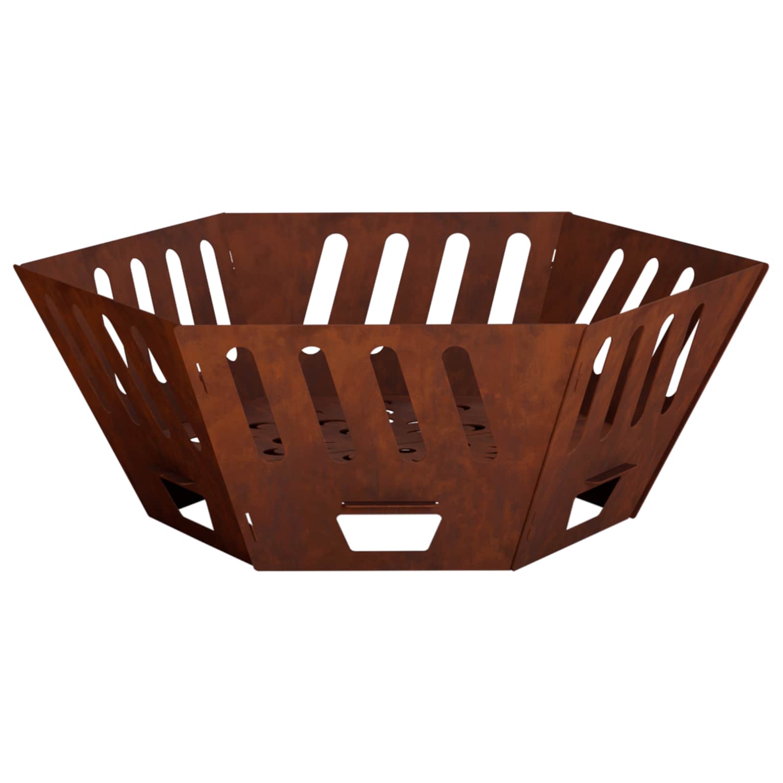Feuerstelle Rostoptik 60 X 60 X 23 Cm Wetterfeststahl Vidaxl