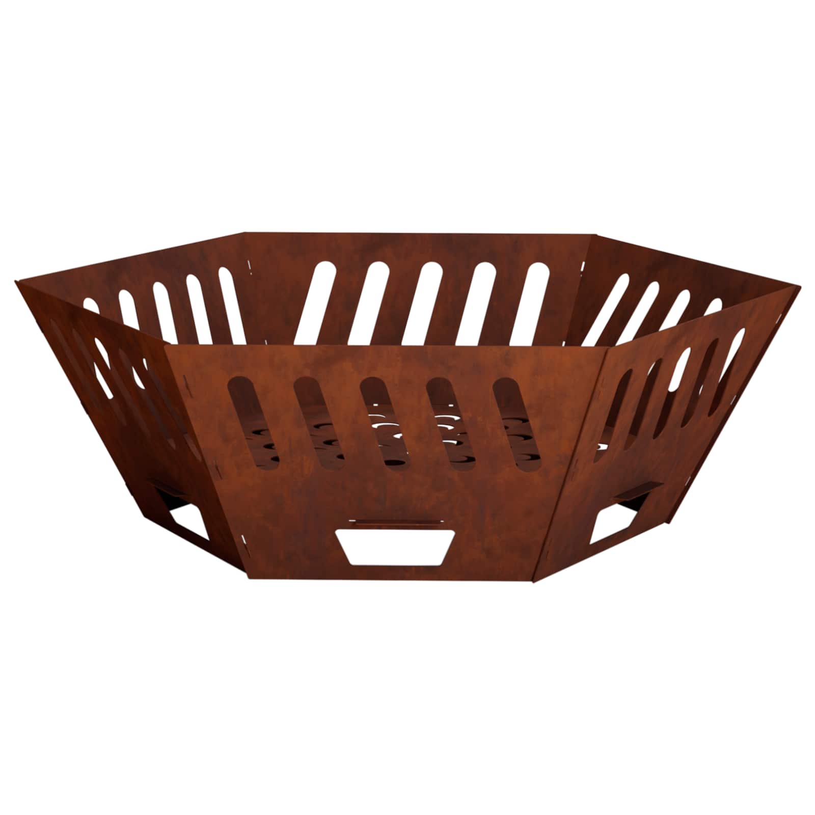 Feuerstelle Rostoptik 80 X 80 X 28 Cm Wetterfeststahl Vidaxl